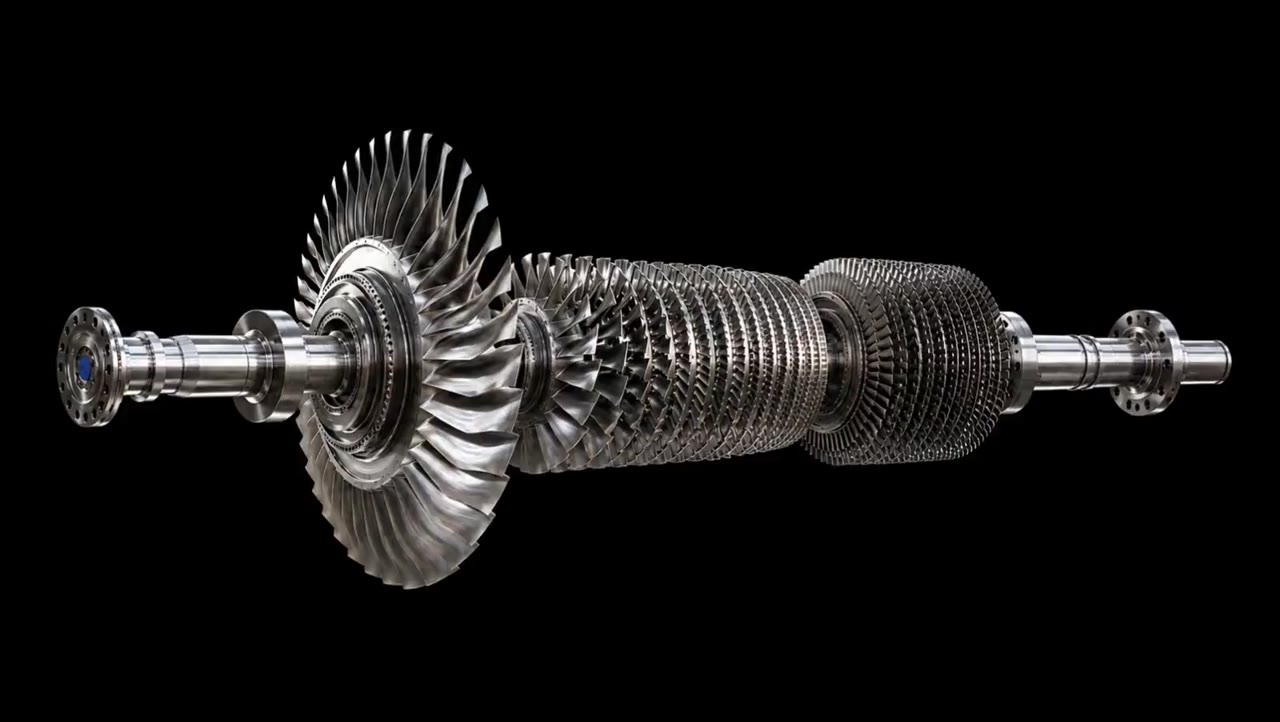 Assembled turbine rotor